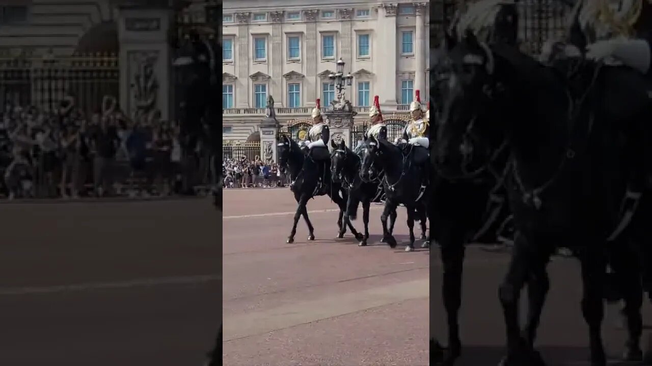 blues and royals pass by buckingham palace #buckinghampalace