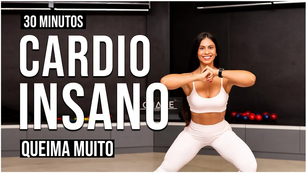 30 Min de CARDIO INSANO | Queime MUITO 500 Calorias | Em Casa | Sem Equipamento