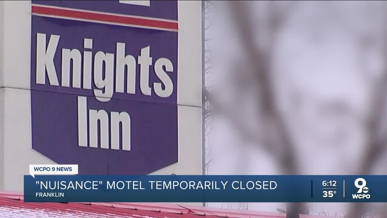 Motel temporarily closed for 'substantial criminal activity'