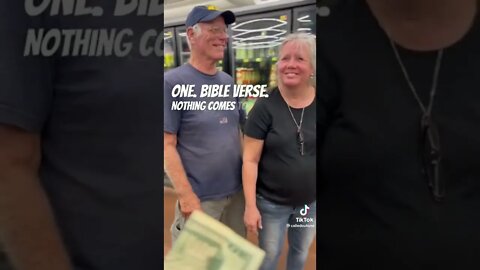 A 20 USD Bill versus a Bible Verse