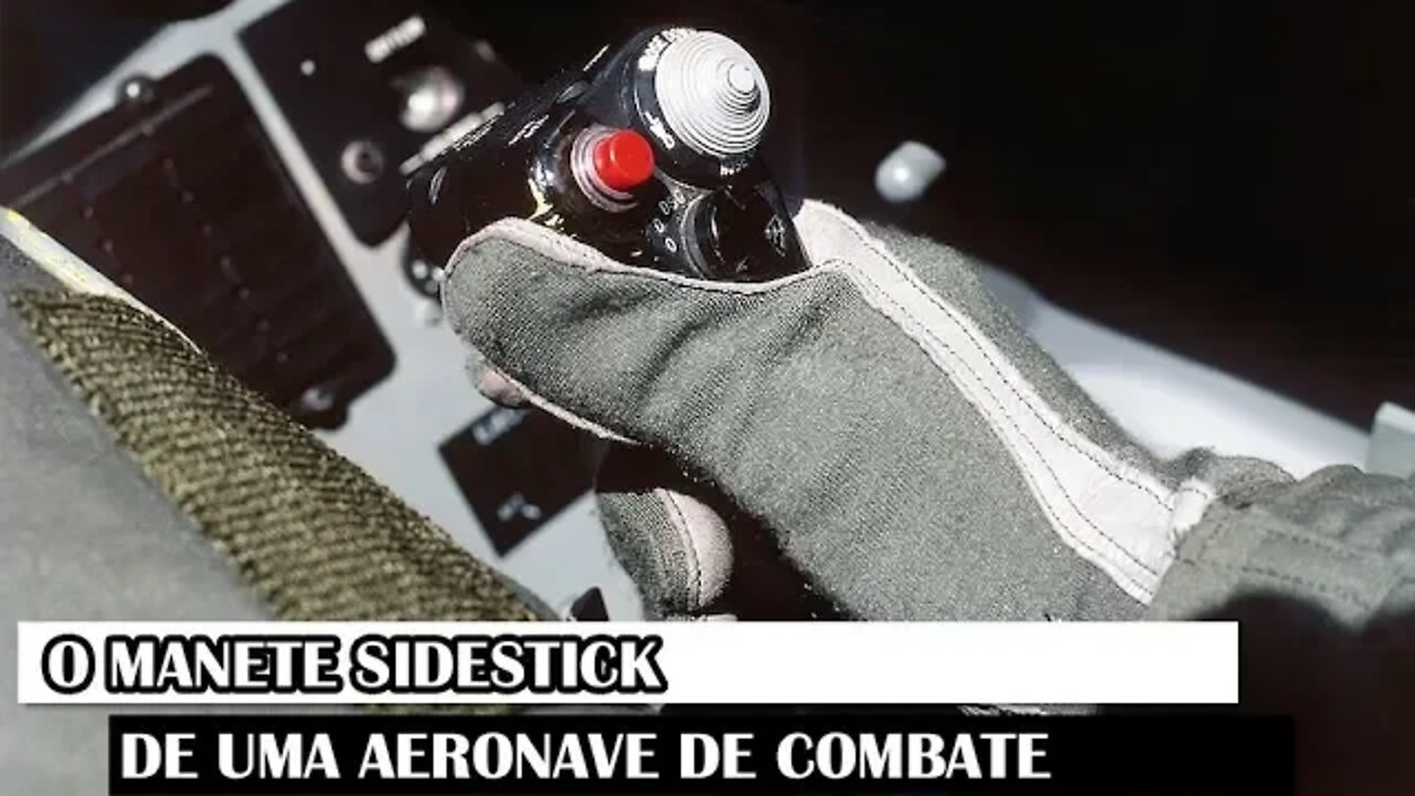 O Manete Sidestick De Uma Aeronave De Combate