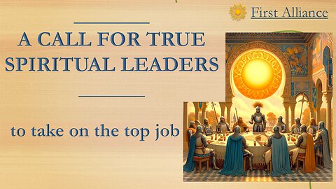 A call for spiritual leaders to take on the top job