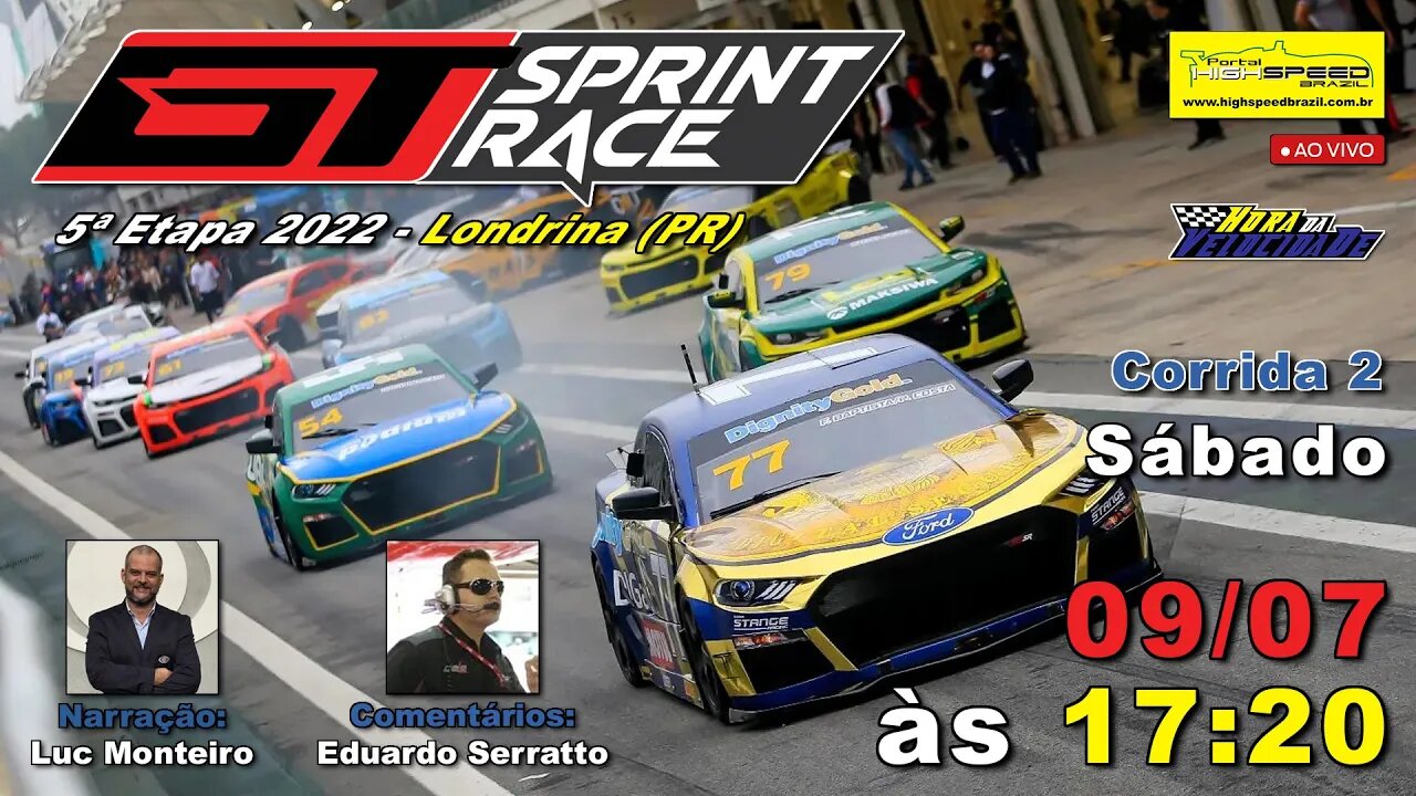 GT SPRINT RACE | Corrida 2 | 5ª Etapa 2022 - Night Challenge | Londrina (PR) | Ao Vivo