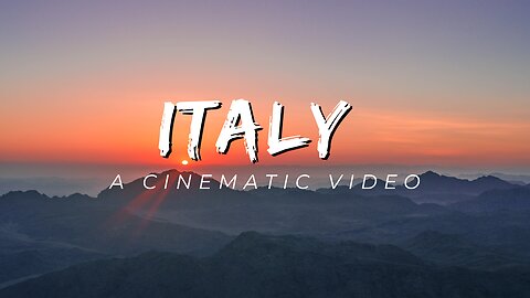 ITALY || A cinematic travel video