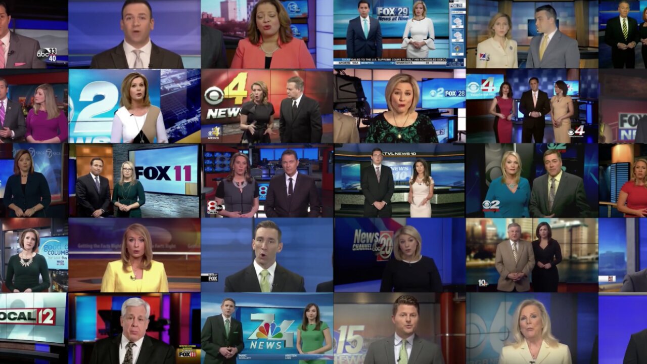 Media Monopoly: All News Gets Same Script (FOX, CBS, NBC, ABC) | ODDTV