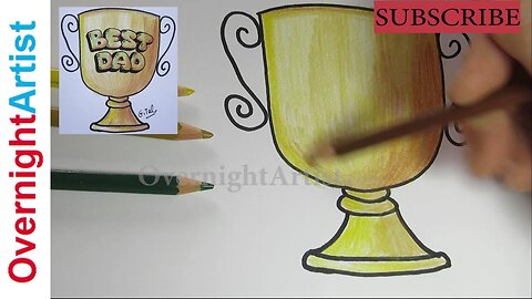 Fathers Day Gift Idea -EASY TROPHY drawing for DAD!!