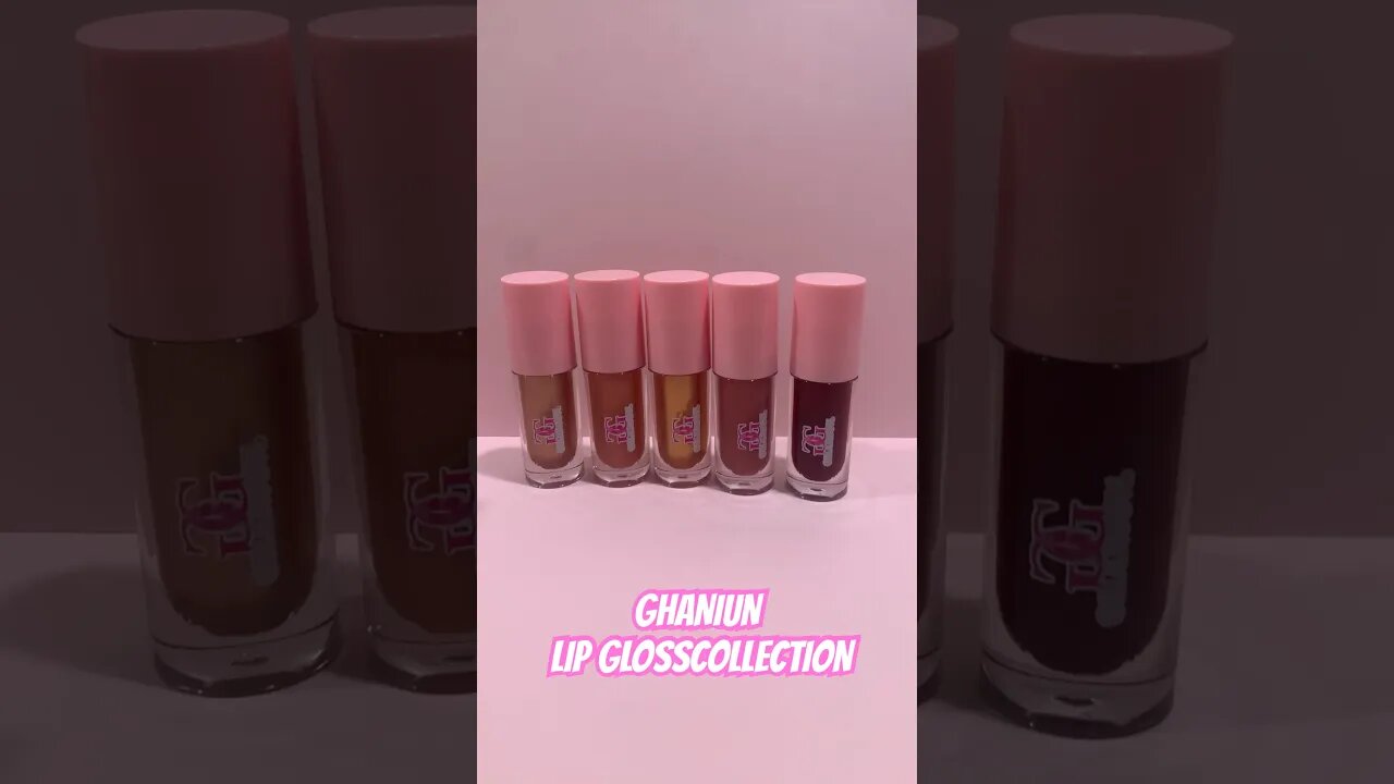 Ghaniun LipGloss Collection #beauty #imadeyoulook #shorts