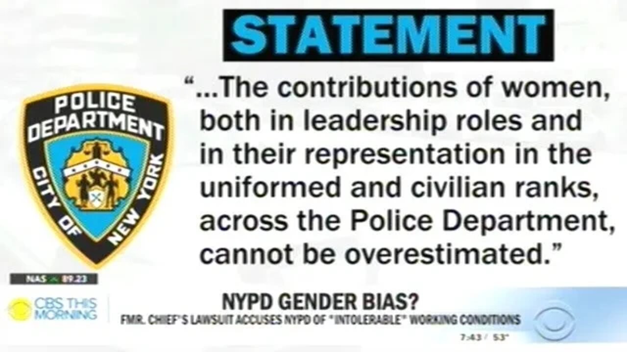 New York Police Department Has A Problem With Female Police Officers!
