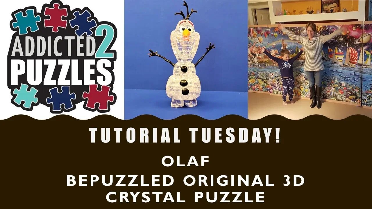 Olaf Original 3D Crystal Puzzle Tutorial
