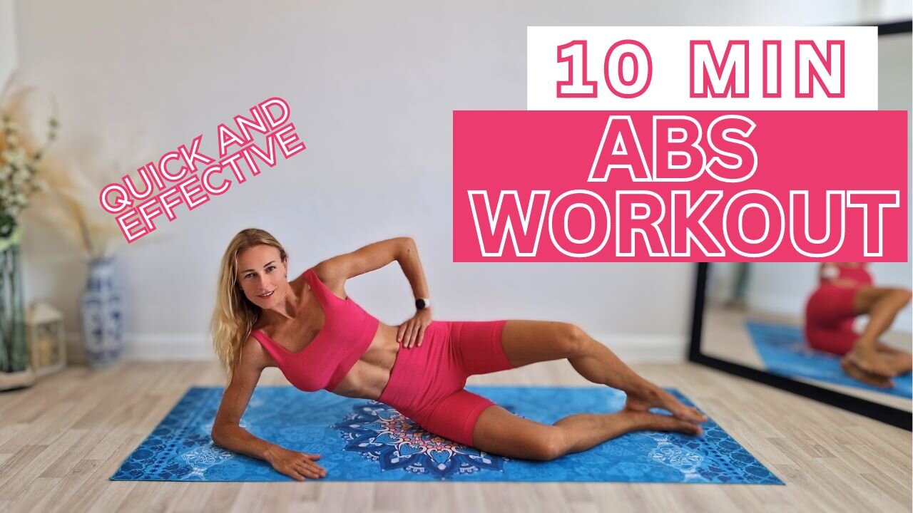 10 Min ABS Home WORKOUT - QUICK And EFFECTIVE Exercises, Get STRONG Core, SHAPE Your Belly (EASY)