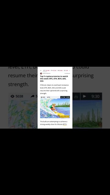 Top 5 Cryptocurrencies to Watch This Week #cryptomash @AnthonyEdward @CryptoCrewUniversity