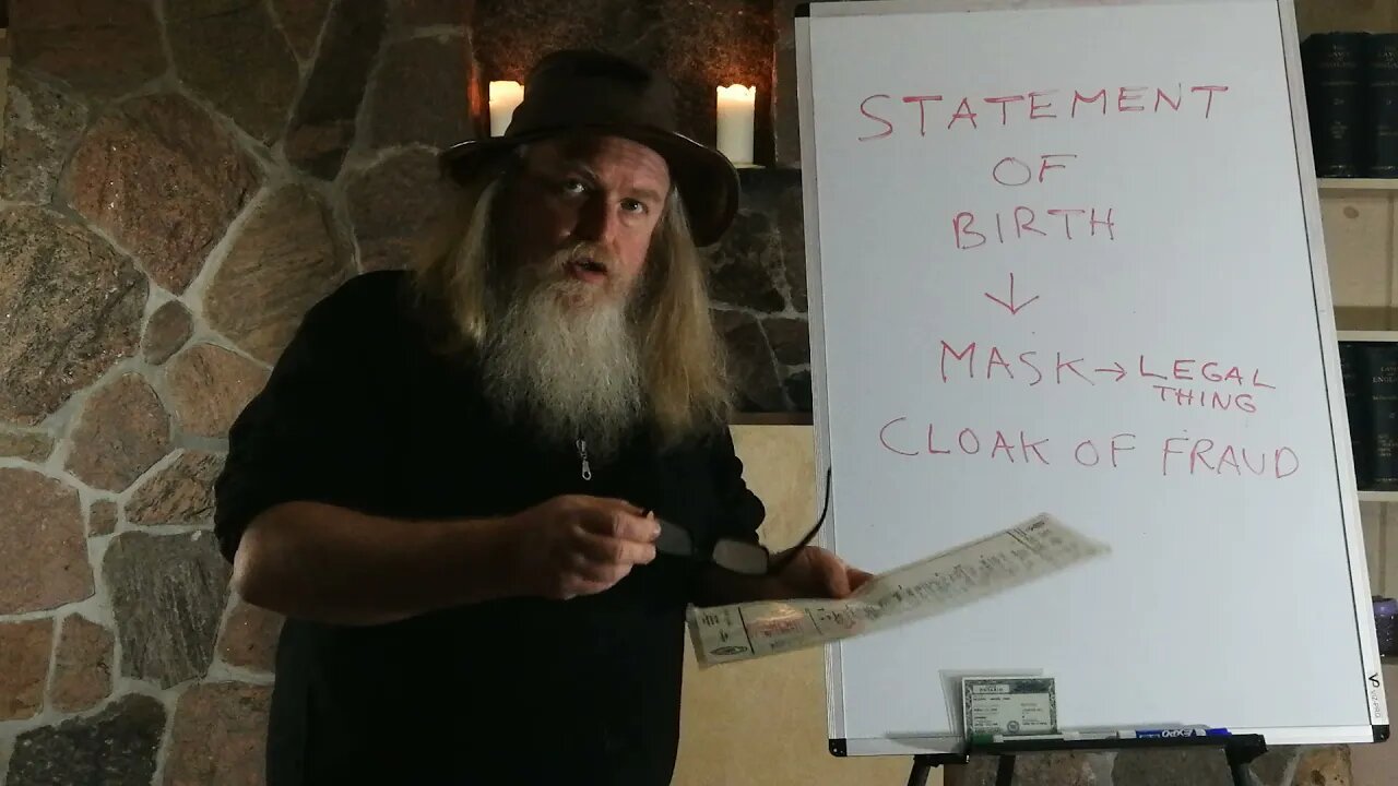 505-1121 STATEMENT OF BIRTH CREATES A LEGAL MASK