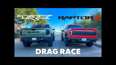 2023 Ford Raptor R vs Ram TRX DRAG RACE