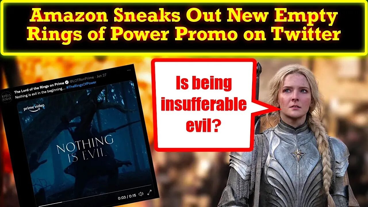 Rings of Power News? Amazon Sneaks Out A New Promo That Reveals NOTHING! They Are Hiding This Trash!