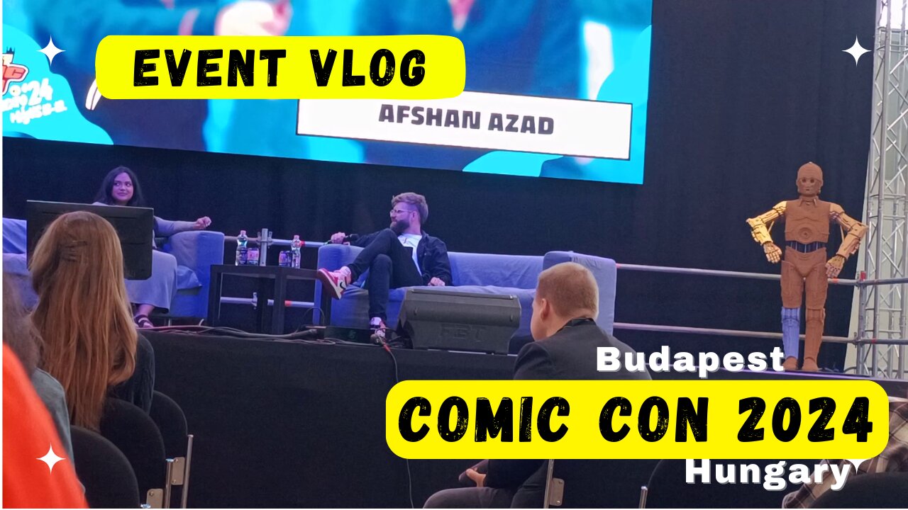 [travel vlog] Budapest Comic Con 2024 - Interview and Q&A with Afshan Azad