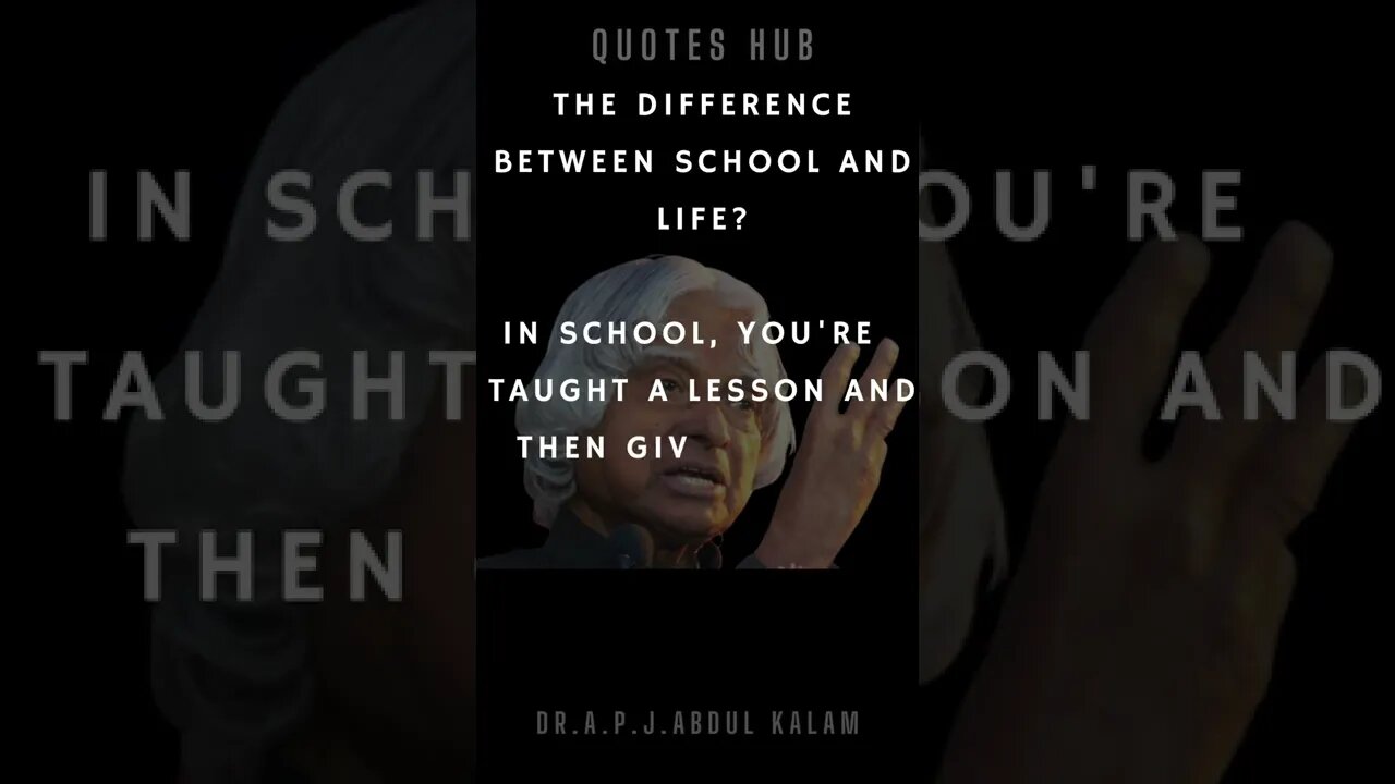 One of the Most Inspiring Quotes from APJ Abdul Kalam || #quotes || #shorts