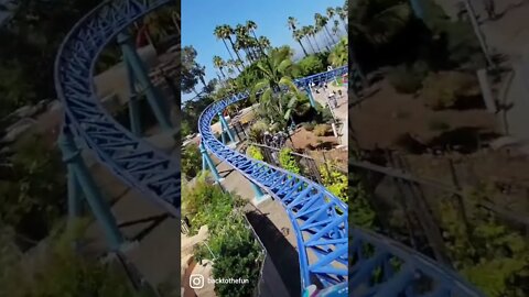 SeaWorld San Diego Manta ride font of line POV