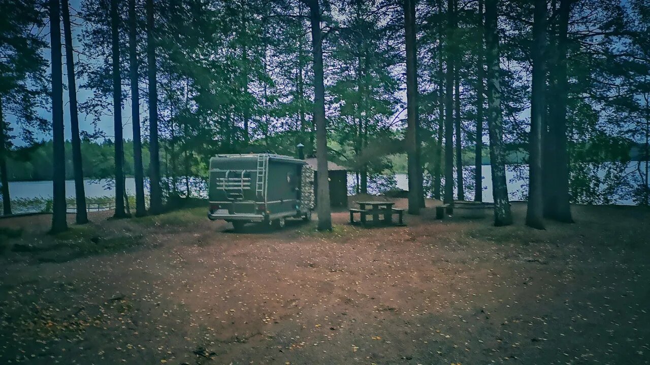 🇫🇮 Wild Camping Next To The Lake | Korpicoffee and Pasta Aglio e Olio