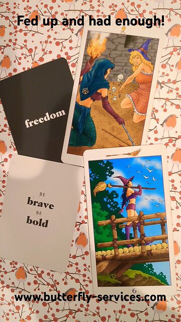 Butterfly Insightful Daily Tarot - top tips if you are fed up and how to transform yourself!