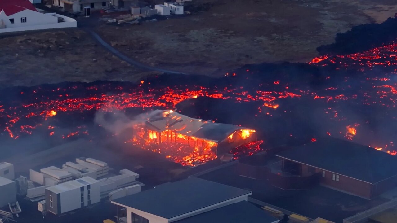 Iceland volcano eruption begins receding after torching town outside capital, Reykjavík.