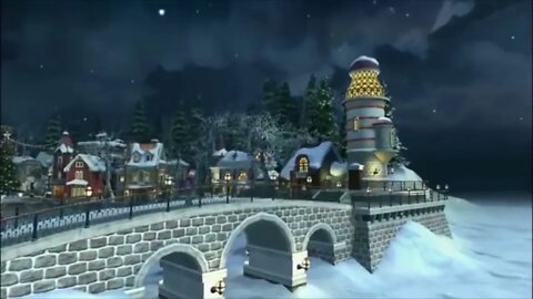 Christmas Village Ambience with Santa Claus and Reindeer 1 Hour Loop