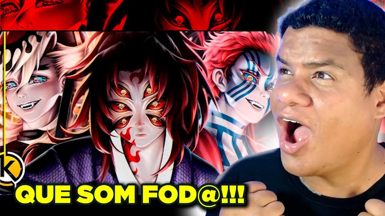 Akaza, Douma & Kokushibo (Kimetsu No Yaiba) - Lua de Sangue | Okabe - | React Anime Pro