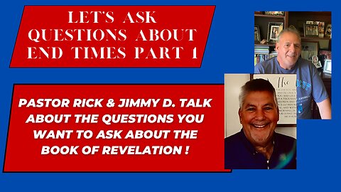 QUESTIONS YOU WANT TO ASK ABOUT END TIMES PT. 1