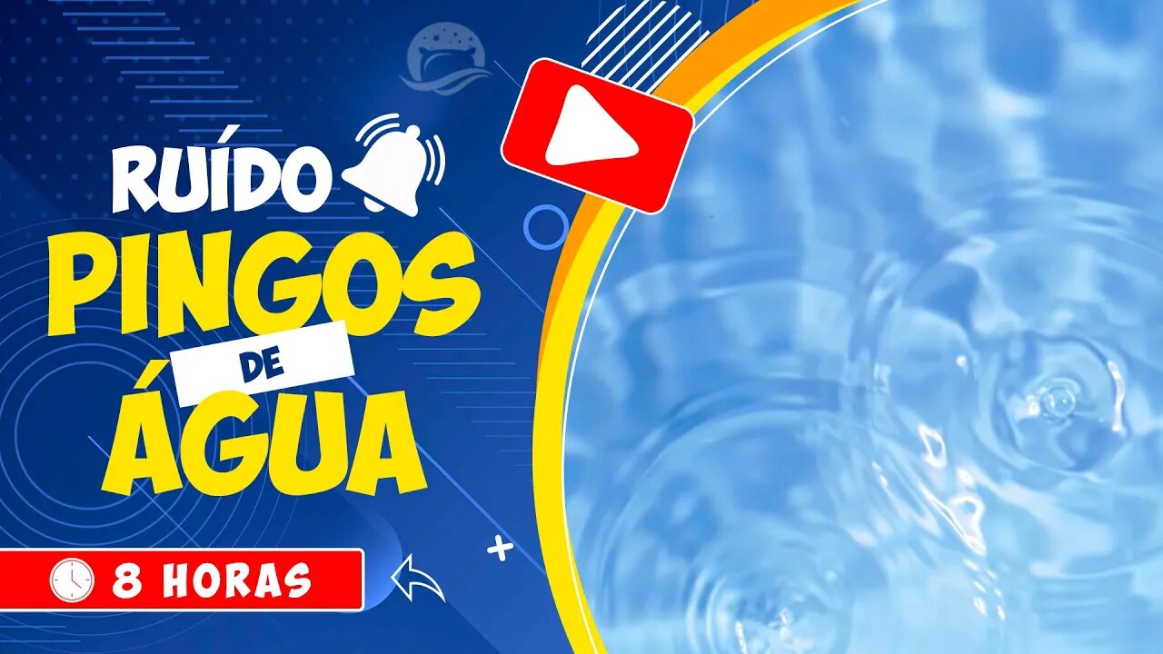 🎧 RUÍDO DE GOTAS CAINDO LENTAMENTE NA SUPERFÍCIE DA ÁGUA EM CÍRCULOS 🌳 SONS DA NATUREZA 🕒 8 HORAS