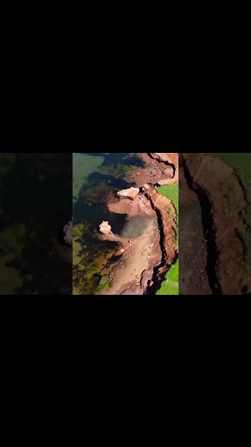 Scenic Drone video at Teacup Rock