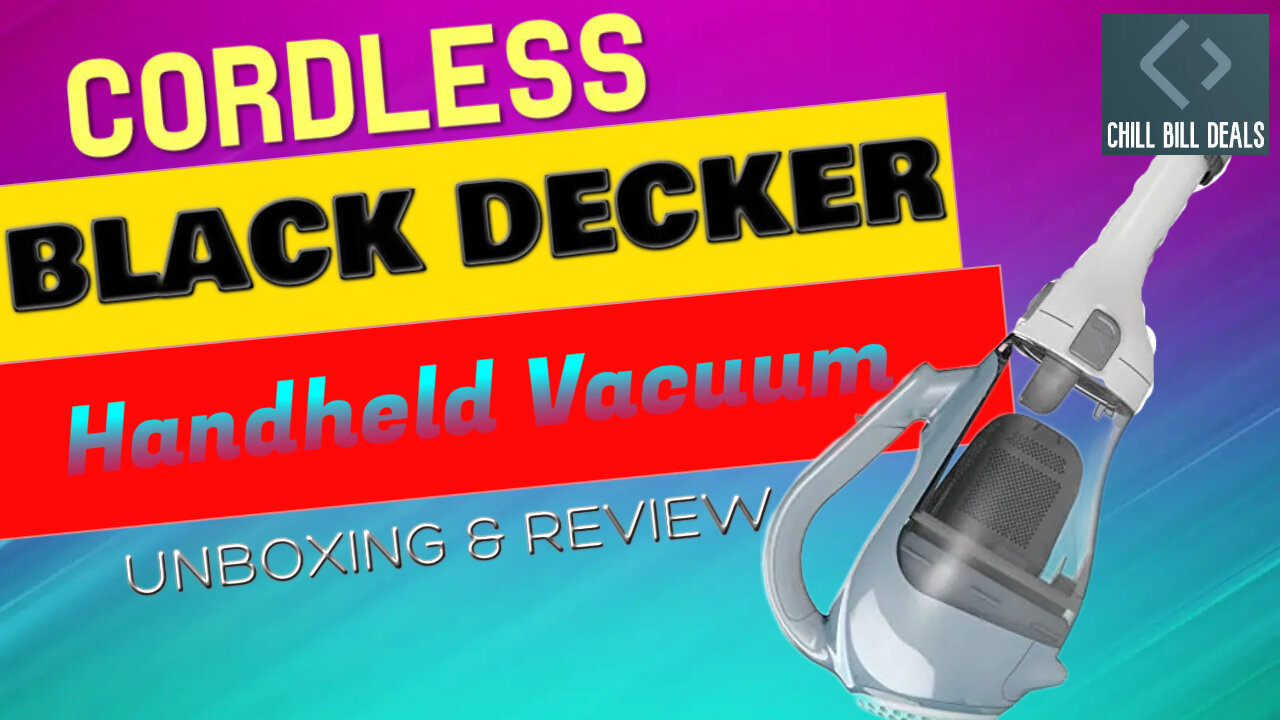 Black And Decker Cordless Handheld Vacuum Cleaner Unbox & Review