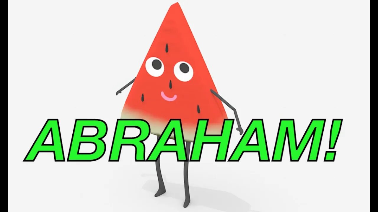 Happy Birthday ABRAHAM! - WATERMELON Birthday Song