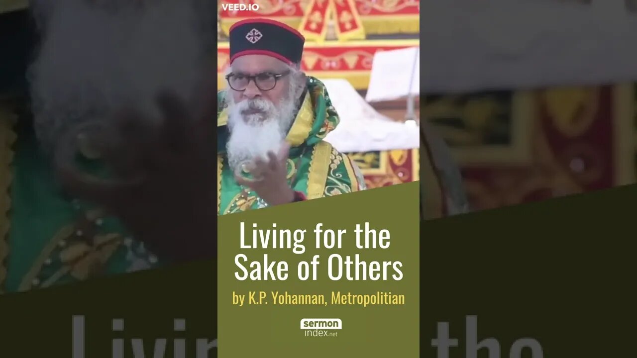 Living For The Sake Of Others by K.P. Yohannan #shorts