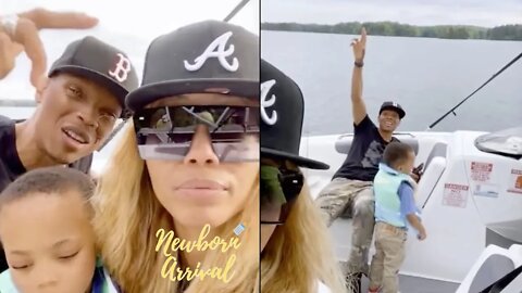 Ron & Shamari Devoe Take The Twins For A Boat Ride! 🛥