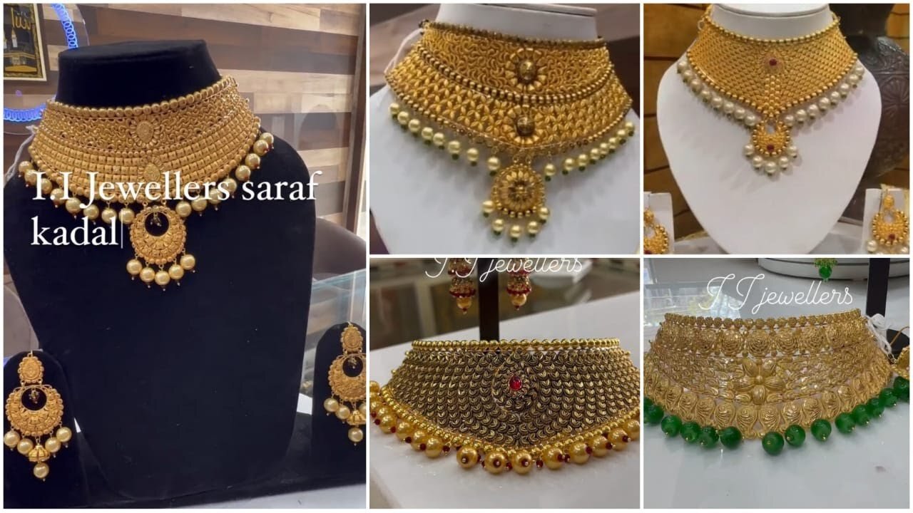 Latest Gold Chocker Necklace Designs For Wedding!!