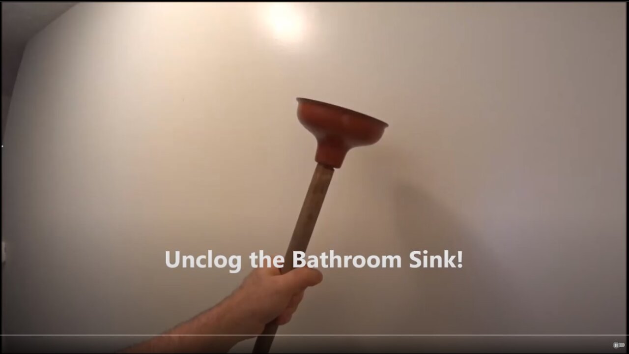 How to: Unclog a slow draining bathroom sink!