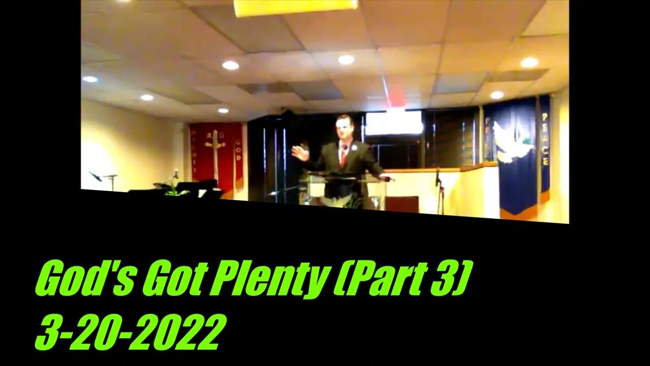 God's Got Plenty (Part 3)
