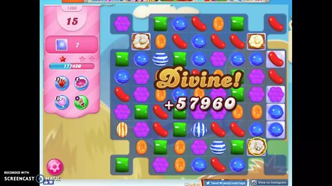 Candy Crush Level 1800 Audio Talkthrough, 2 Stars 0 Boosters