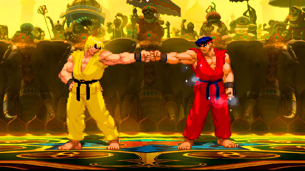 THE BEST FIGHT YOU EVER SEE IN YOUR LIFE! FIRE KEN VS ICE RYU