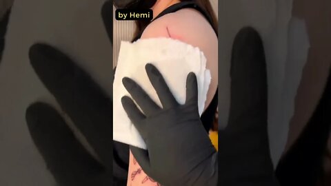 Stunning work by Hemi #shorts #tattoos #inked #youtubeshorts