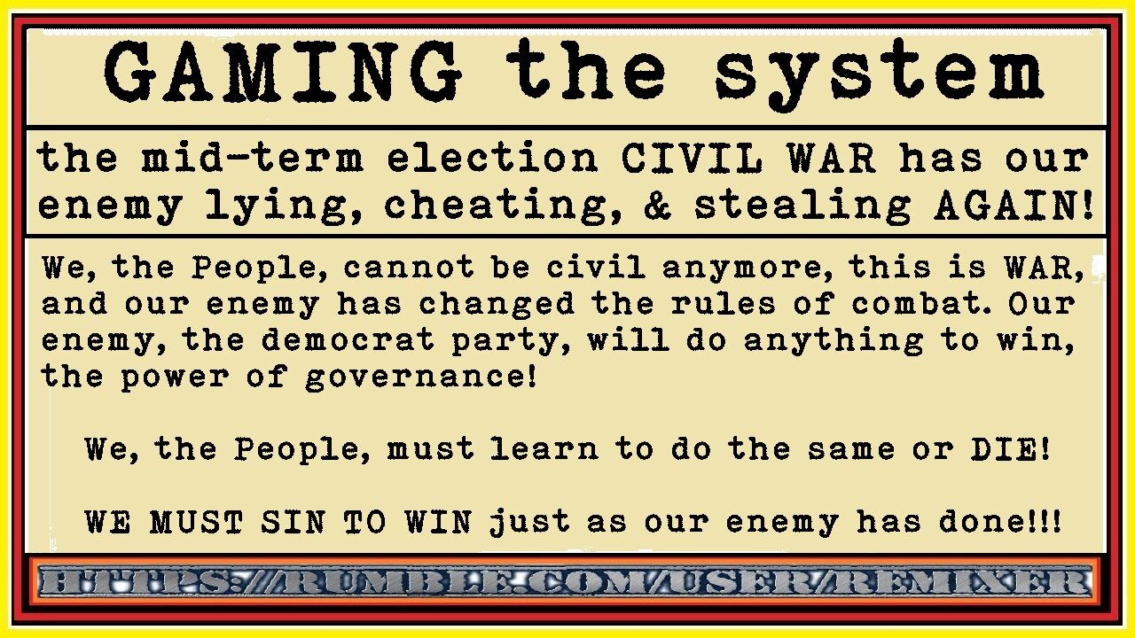 WE MUST SIN TO WIN OR WE DIE