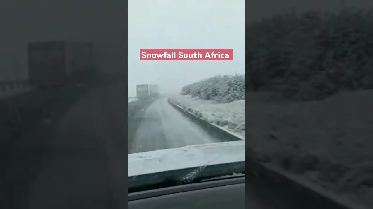 Snowfall in South Africa