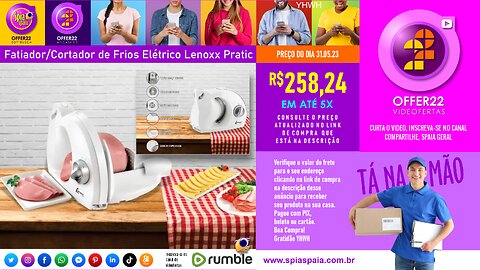 Fatiador/Cortador de Frios Elétrico Lenoxx Pratic