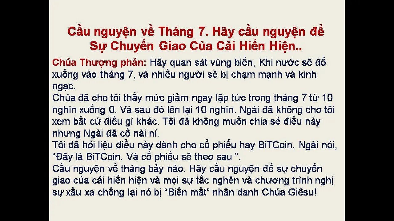 Hỡi Giáo Hội bị Bại Liệt! Hãy nhặt tấm Chiếu của các ngươi lên và bắt đầu làm việc!Kẻ thù sẽ..