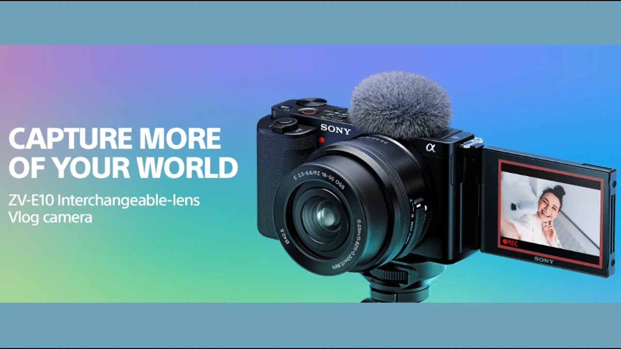 Sony Alpha ZV-E10 - APS-C Interchangeable Lens Mirrorless Vlog Camera