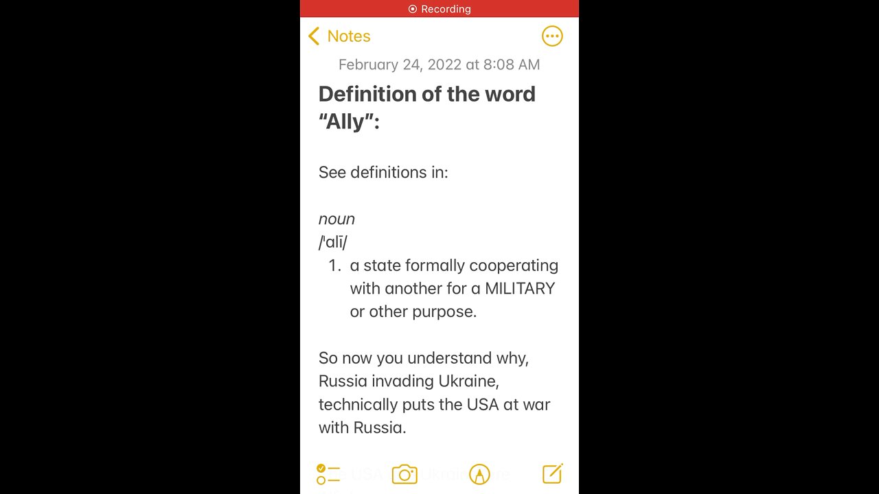 Russia Ukraine invasion. USA now technically at war with Russia
