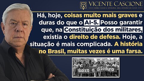 JURISTA COMPARA AI-5 E MOMENTO DA POLÍTICA BRASILEIRA: "OS MILITARES DIZIAM AS COISAS ABERTAMENTE".