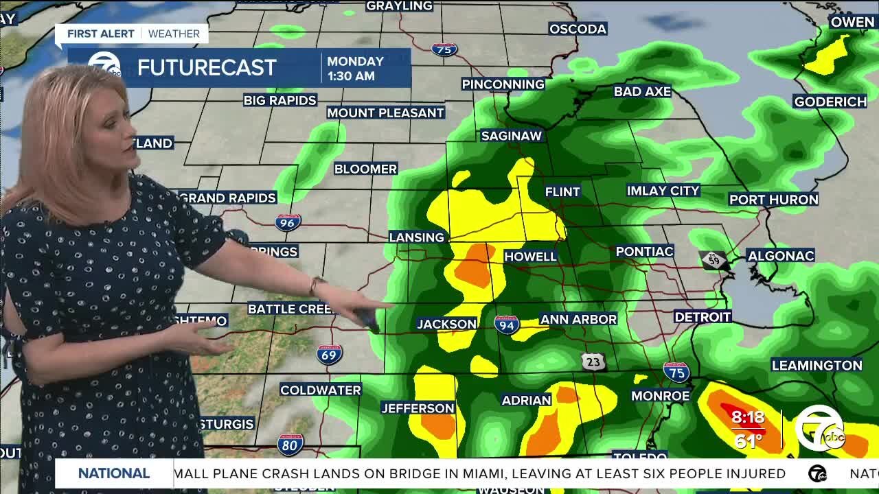 Metro Detroit Weather: More storms, rain and heat today
