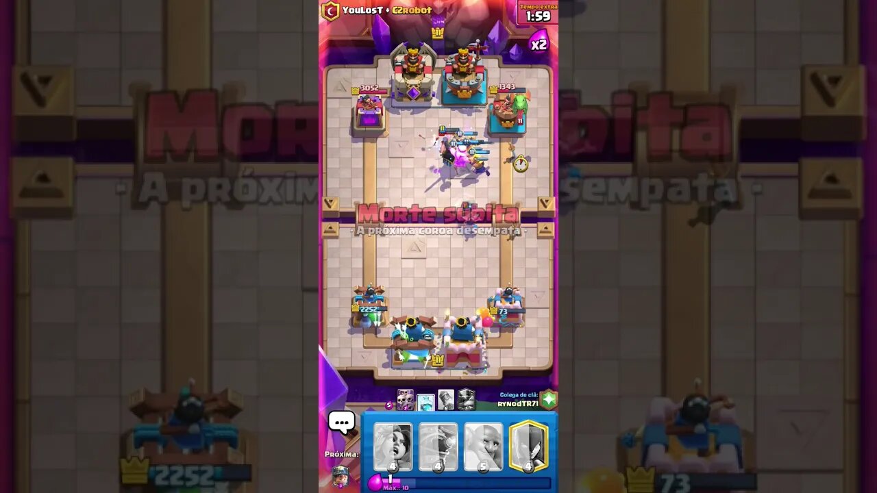 CLASH ROYALE SHORTS #128 - SÓ TEM PARTIDA TOP