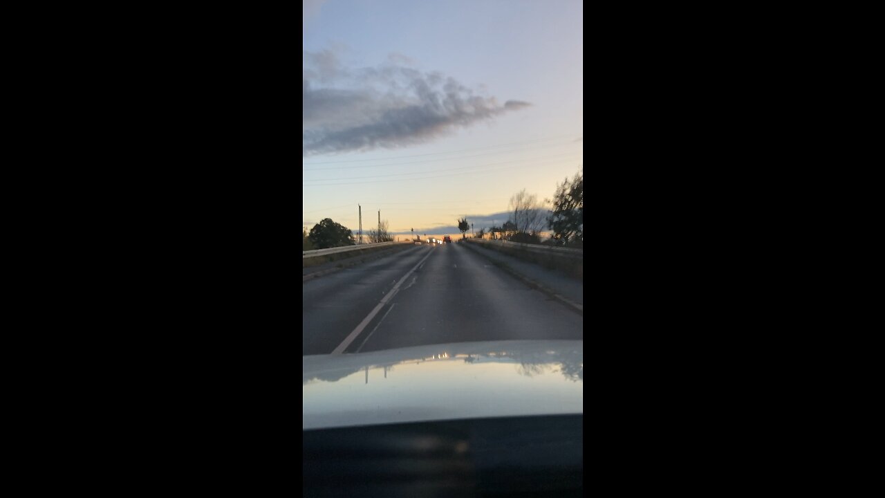 On Germany Highways in dark and dask
