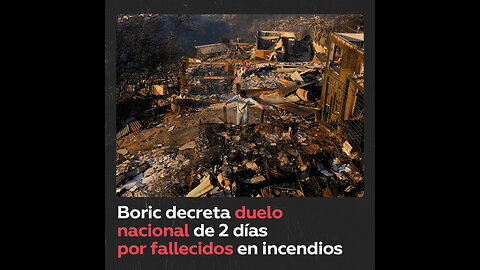 Boric decreta dos días de duelo nacional por los fallecidos en los incendios